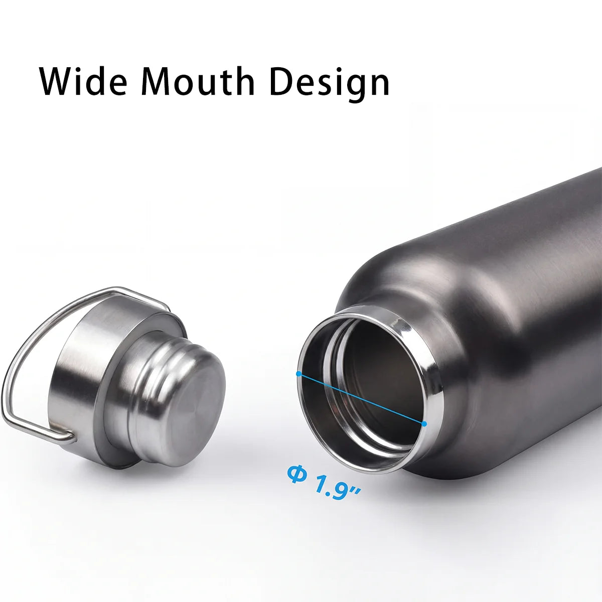Sports Bottles Stainless steel Water Bottle Outdoor Camping Antibacterial Insulated Cup Tourism Cycling Hiking Thermo