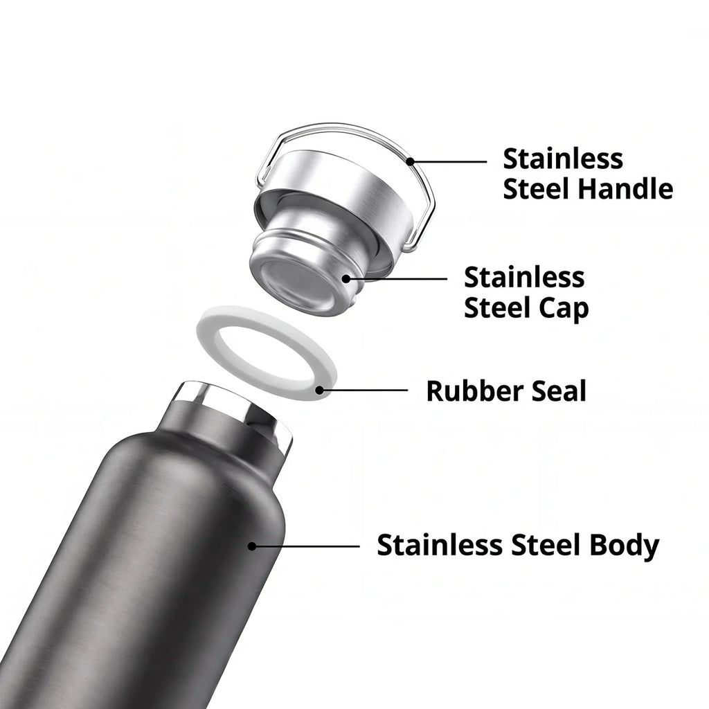 Sports Bottles Stainless steel Water Bottle Outdoor Camping Antibacterial Insulated Cup Tourism Cycling Hiking Thermo